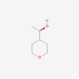 molecular formula C7H14O2 B1430365 (1R)-1-(oxan-4-yl)ethan-1-ol CAS No. 1568198-40-2