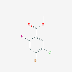 molecular formula C8H5BrClFO2 B1430367 Methyl 4-bromo-5-chloro-2-fluorobenzoate CAS No. 1379366-11-6