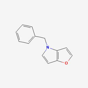 molecular formula C13H11NO B14303683 4-Benzyl-4H-furo[3,2-b]pyrrole CAS No. 119118-10-4
