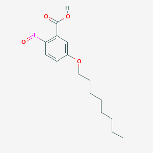 molecular formula C15H21IO4 B14303688 Benzoic acid, 2-iodosyl-5-(octyloxy)- CAS No. 112391-40-9