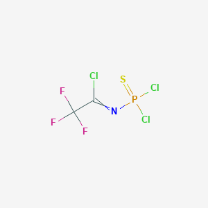 molecular formula C2Cl3F3NPS B14303825 N-(Dichlorophosphorothioyl)-2,2,2-trifluoroethanimidoyl chloride CAS No. 116060-19-6