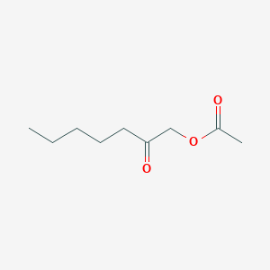 molecular formula C9H16O3 B14303843 Heptanone, 1-(acetyloxy)- CAS No. 112365-69-2