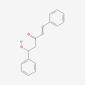 molecular formula C17H16O2 B14303865 5-Hydroxy-1,5-diphenylpent-1-en-3-one CAS No. 115495-51-7
