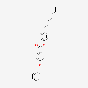 molecular formula C27H30O3 B14303872 4-Heptylphenyl 4-(benzyloxy)benzoate CAS No. 111973-84-3