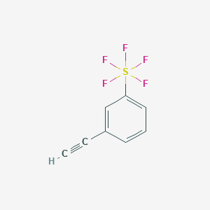 molecular formula C8H5F5S B1430388 3-(Pentafluorothio)phenylacetylene CAS No. 1426290-10-9