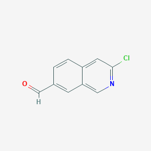molecular formula C10H6ClNO B1430390 3-Chloroisoquinoline-7-carbaldehyde CAS No. 1337879-96-5