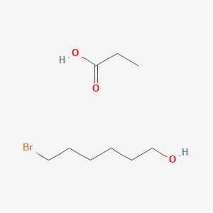 molecular formula C9H19BrO3 B14303908 6-Bromohexan-1-ol;propanoic acid CAS No. 114807-16-8
