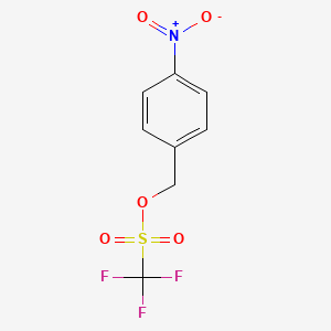 molecular formula C8H6F3NO5S B14303933 4-Nitrobenzyl triflate CAS No. 114533-06-1