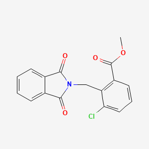molecular formula C17H12ClNO4 B1430397 N-(2-Chloro-6-methoxycarbonylphenyl)methyl phthamide CAS No. 1403483-77-1