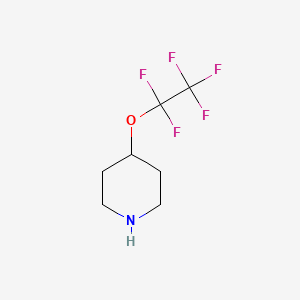 molecular formula C7H10F5NO B1430413 4-Pentafluoroethyloxy-piperidine CAS No. 1004527-59-6