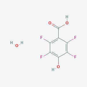 molecular formula C7H4F4O4 B143043 2,3,5,6-Tetrafluoro-4-hydroxybenzoic acid hydrate CAS No. 143201-17-6