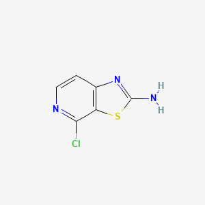 molecular formula C6H4ClN3S B1430430 4-Chlorothiazolo[5,4-c]pyridin-2-amine CAS No. 1439824-01-7