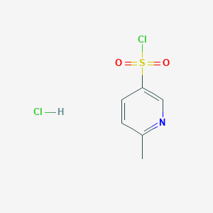molecular formula C6H7Cl2NO2S B1430442 6-Methylpyridine-3-sulfonyl chloride hydrochloride CAS No. 1210868-11-3