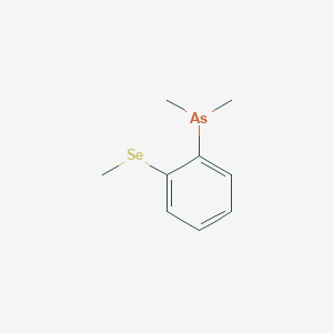 molecular formula C9H13AsSe B14304459 Dimethyl[2-(methylselanyl)phenyl]arsane CAS No. 112931-20-1