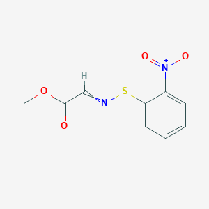 molecular formula C9H8N2O4S B14304463 Methyl {[(2-nitrophenyl)sulfanyl]imino}acetate CAS No. 114675-88-6