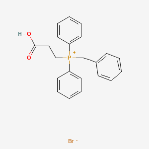 molecular formula C22H22BrO2P B14304491 Benzyl(2-carboxyethyl)diphenylphosphanium bromide CAS No. 112700-53-5