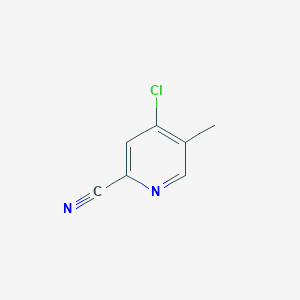 molecular formula C7H5ClN2 B1430452 4-Chloro-5-methylpicolinonitrile CAS No. 1257211-14-5