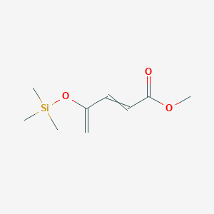 molecular formula C9H16O3Si B14304528 Methyl 4-[(trimethylsilyl)oxy]penta-2,4-dienoate CAS No. 111938-53-5
