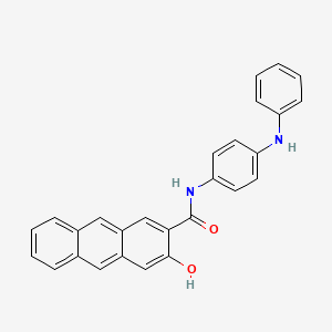 molecular formula C27H20N2O2 B14304534 N-(4-Anilinophenyl)-3-hydroxyanthracene-2-carboxamide CAS No. 114450-82-7