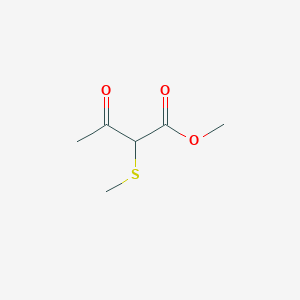 molecular formula C6H10O3S B14304562 Methyl 2-(methylsulfanyl)-3-oxobutanoate CAS No. 113335-00-5