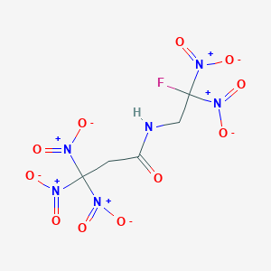 molecular formula C5H5FN6O11 B14304573 N-(2-Fluoro-2,2-dinitroethyl)-3,3,3-trinitropropanamide CAS No. 116120-94-6