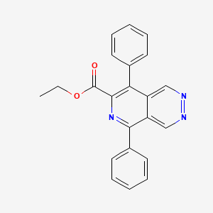 molecular formula C22H17N3O2 B14304577 Ethyl 5,8-diphenylpyrido[3,4-d]pyridazine-7-carboxylate CAS No. 125968-63-0
