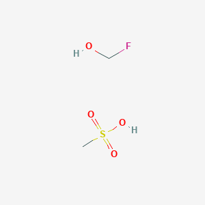 molecular formula C2H7FO4S B14304580 Fluoromethanol;methanesulfonic acid CAS No. 114435-87-9