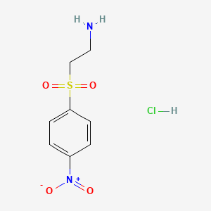 molecular formula C8H11ClN2O4S B1430459 2-(4-Nitrobenzenesulfonyl)ethan-1-amine hydrochloride CAS No. 1461714-95-3