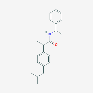 molecular formula C21H27NO B143046 2-(4-Isobutylphenyl)-N-(1-phenylethyl)propanamide CAS No. 105959-56-6