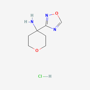4-(1,2,4-Oxadiazol-3-yl)oxan-4-amine hydrochloride