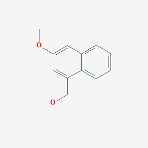 molecular formula C13H14O2 B14304635 3-Methoxy-1-(methoxymethyl)naphthalene CAS No. 112929-93-8