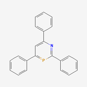 molecular formula C22H16NP B14304647 2,4,6-Triphenyl-1,3-azaphosphinine CAS No. 113035-95-3