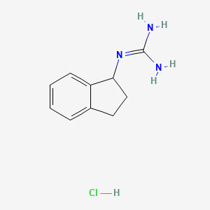 2-(2,3-dihydro-1H-inden-1-yl)guanidine hydrochloride