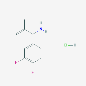 1-(3,4-Difluorophenyl)-2-methylprop-2-en-1-amine hydrochloride