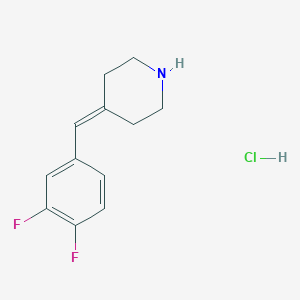 4-[(3,4-Difluorophenyl)methylidene]piperidine hydrochloride