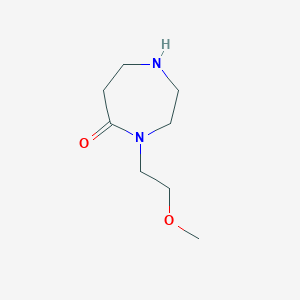 molecular formula C8H17ClN2O2 B1430473 4-(2-Methoxyethyl)-1,4-diazepan-5-one CAS No. 1219960-42-5