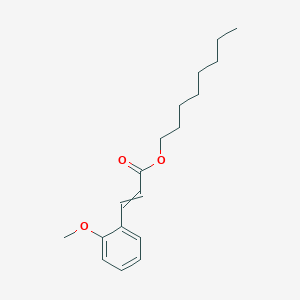 molecular formula C18H26O3 B14304741 Octyl 3-(2-methoxyphenyl)prop-2-enoate CAS No. 117172-48-2