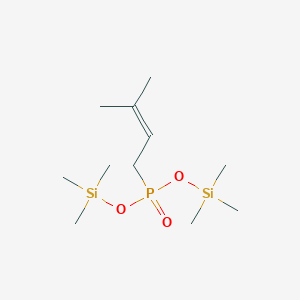 molecular formula C11H27O3PSi2 B14304750 Bis(trimethylsilyl) (3-methylbut-2-en-1-yl)phosphonate CAS No. 112131-59-6