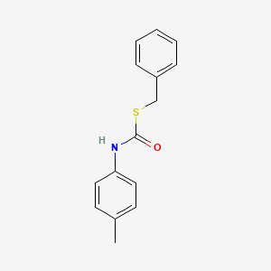 molecular formula C15H15NOS B14304815 S-Benzyl (4-methylphenyl)carbamothioate CAS No. 112433-98-4