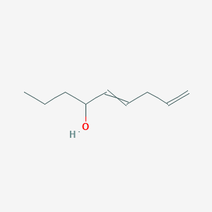 molecular formula C9H16O B14304843 Nona-5,8-dien-4-ol CAS No. 115878-86-9
