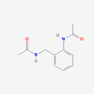 molecular formula C11H14N2O2 B14304864 Acetamide, N-[2-[(acetylamino)methyl]phenyl]- CAS No. 112672-89-6
