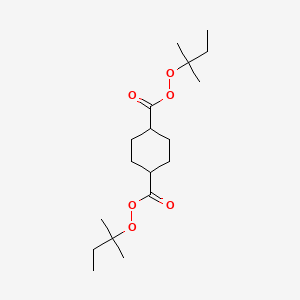 molecular formula C18H32O6 B14304894 Bis(2-methylbutan-2-yl) cyclohexane-1,4-dicarboperoxoate CAS No. 114546-85-9