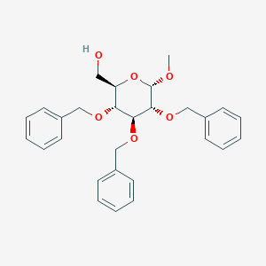 molecular formula C28H32O6 B143049 Methyl 2,3,4-Tri-O-benzyl-alpha-D-glucopyranoside CAS No. 53008-65-4
