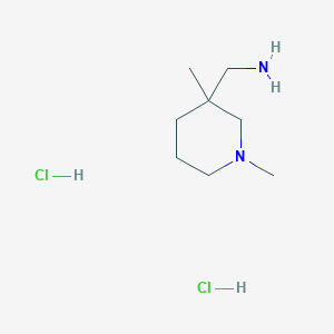 molecular formula C8H20Cl2N2 B1430491 (1,3-Dimethylpiperidin-3-yl)methanamine dihydrochloride CAS No. 1461714-55-5