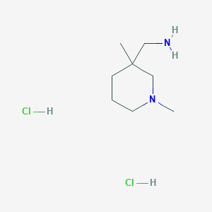 (1,3-Dimethylpiperidin-3-yl)methanamine dihydrochloride