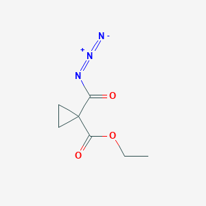 molecular formula C7H9N3O3 B14304924 Ethyl 1-(azidocarbonyl)cyclopropane-1-carboxylate CAS No. 116452-89-2