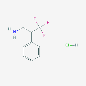 3,3,3-Trifluoro-2-phenylpropan-1-amine hydrochloride