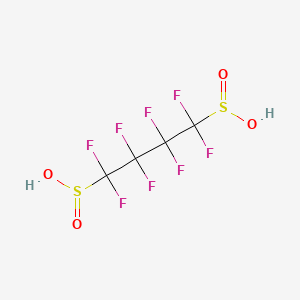 molecular formula C4H2F8O4S2 B14304931 Octafluorobutane-1,4-disulfinic acid CAS No. 115416-68-7