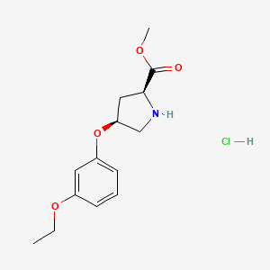 Methyl (2S,4S)-4-(3-ethoxyphenoxy)-2-pyrrolidinecarboxylate hydrochloride