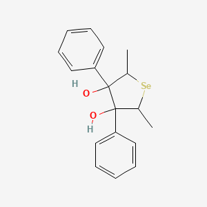 molecular formula C18H20O2Se B14304955 2,5-Dimethyl-3,4-diphenylselenolane-3,4-diol CAS No. 113495-65-1